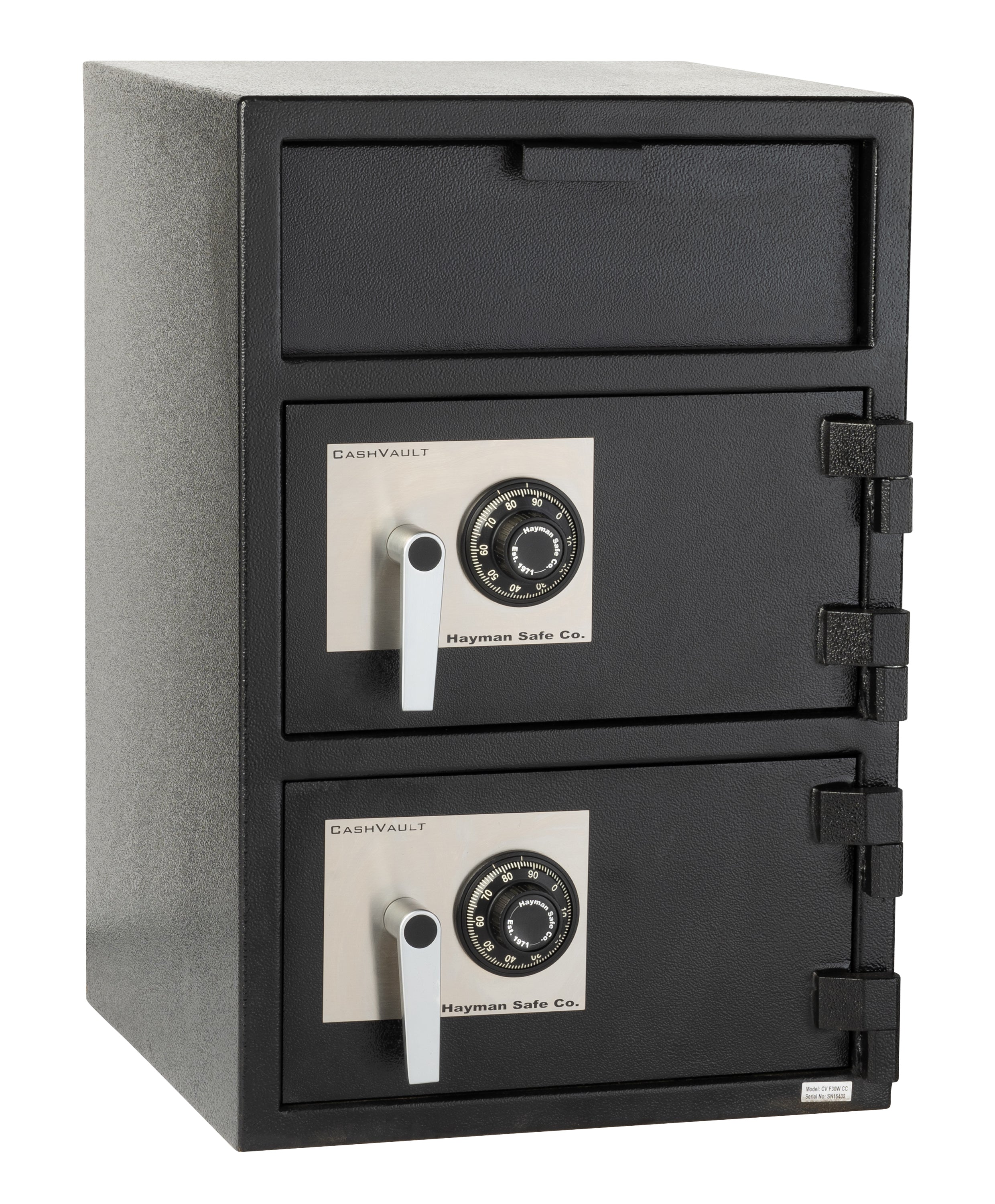 Hayman CV-F30W-2 CC CashVault Wide Body Double Door Depository Safe