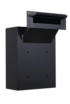 Protex WDC-160-Black Wall-Mount Locking Drop Box with Chute